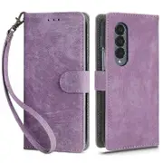 For Samsung Galaxy Z Fold3 5G Leather Phone Case RFID Blocking Wallet Stand Smartphone Cover