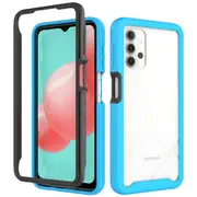 MCC Shockproof Bumper Case Samsung Galaxy A32 4G Clear Back Cover A325 [Sky Blue]