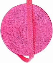 3/8 Inch X 10 Yards Cotton Twill Tape Herringbone Pattern Soft Fabric Webbing Strap Ribbon Bias Tape for Sewing Binding Valentines Gift Wrapping DIY Cloth Collar Edge Pants Drawstring Cord (Pink)