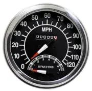 Black Speedometer Tachometer Combo Gauge For 68-80 Harley FL FXWG FX 48014