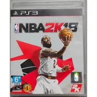 在飛比找蝦皮購物優惠-PS3 NBA 2K18 NBA2K18 美國職業籃球 中文