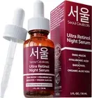 1%Korean Retinol Night Serum for Face 97.5%Snail Mucin+Hyaluronic Acid+Bakuchiol