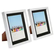 2x White 8" x 10" 3D Box Photo Frames Black 5" x 7" Mount Craft Shadow Picture