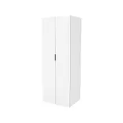 Lugna 2048 x 750 x 580mm White Double Hanging 1 Shelf Double Door Cabinet