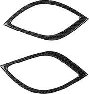 ATATNK Compatible for Hyundai Genesis Coupe 2013-2016 Carbon Fiber Center Console AC Air Vent Panel Trim Cover Car Accessories Decoration Sticker(Light Blue Carbon)