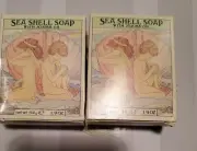 Crabtree & Evelyn Sea Shell Soap Jojoba Oil Savon Coquillage 1.9 Oz VTG 1986 (2