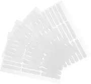 Baluue 4 Sheets Crystal Tape Adhesive Tape Clear Double Sided Tape Precut Removable Nail Tape for Nail Art Labels Stickers Sticker Paper Gel Nail Display Nail Sticky Tabs Wire Mesh White