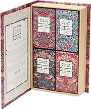 William Morris At Home Patchouli & Red Berry Guest Soaps | Enriched With Vitamins | Cruelty Free & Vegan Friendly | 4 x 50g