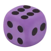 Flye Specialty Giant EVA Foam Playing Dice Block Party Toy Game Prize for Children Purple