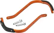 Zeta Racing Dirtfreak ZE71-8006 Armor Hand Guard Bend Orange Compatible Handlebar Inner Diameter (Φ 0.5-0.6 inches (13.5-16 mm) Fixed Mount Sold Separately High Rigidity Aluminum Alloy Protection