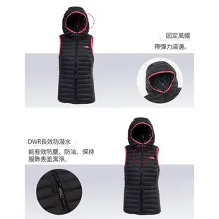 【The North Face】女 700FILL 兜帽羽絨背心 兩色 北面保暖背心 北臉羽絨背心 連帽背心 3KTN