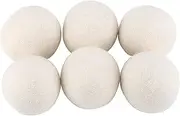 NDNCZDHC 6PCS 6cm Dryer Balls Laundry Reusable, Water Absorption Eliminates Static Laundry Balls for Dryer, Shorten Drying Time Wool Dryer Balls