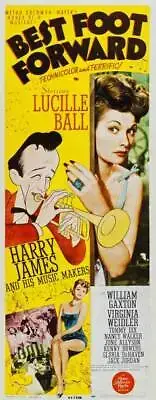 Best Foot Forward poster Harry James Lucille Ball 1943 Old Movie Photo