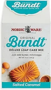 Nordic Ware 77728 Gourmet Bundt Salted Caramel Quickbread Mix, Brown