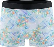 [FRODOTGV] Fruits Stripe Mens Boxer Brief Shorts Breathable Underwear for Men Underware Boxer Para Hombre