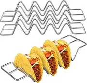 Mobestech Versatile Tortilla Stand 3 Pack Taco Rack Hard Shell Baking Tray Holder for Cooking Serving