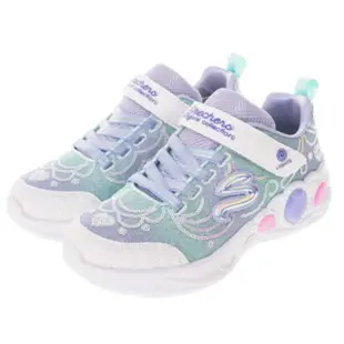 【SKECHERS】Princess Wishes 中童 女童 休閒鞋 燈鞋 公主 閃亮 紫彩(302686LLVMT)