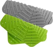 COMPUKAS 2pcs Chicken Nesting Pads Washable Silicone Bedding Liners for Chicken Coop Durable and Slip Resistant Nest Box Mats Prevent Egg Breakage for Nest Building