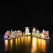 GEAMENT LED Light Kit Compatible with Lego 76444 Diagon Alley Wizarding Shops Building Blocks Model - Lighting Set for Building Model (Model Set Not Included)