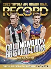 AFL Record Collingwood V Brisbane Lions Final Official 30 Sept 2023 Magazine