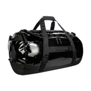 Tatonka Heavy Duty Nylon Barrel Duffel Outdoor Travel Bag L/85L Black Gloss