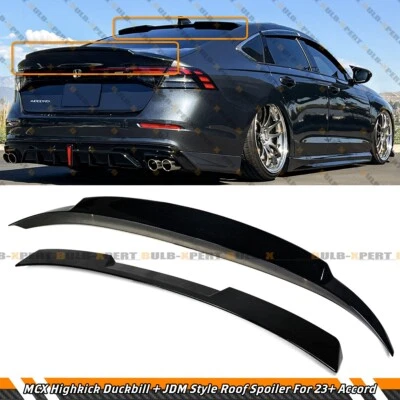 MCX HIGHKICK DUCKBILL TRUNK + JDM M STYLE ROOF SPOILER FOR 2023-25 HONDA ACCORD (for: Honda)