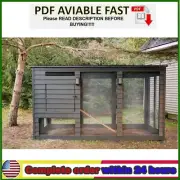 Modern Chicken Coop Plans – 5x12 ft DIY Hen House with Run