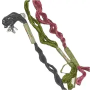 Cifonda Vintage Silk Embroidery Thread Skeins (3) 216 521A 943 Pink Blue Green
