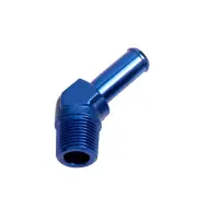 Aeroflow Brand 1/8" Npt To 1/4" Barb Blue Male To Male Hose Fitting