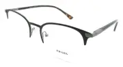 Prada Eyeglasses Frames PR 57YV 02Q-1O1 52-20-145 Matte Brown Made in Italy