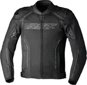 RST S-1 Mesh Motorcycle Leather Jacket, black, Size 3XL for Men