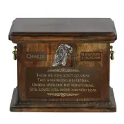 Fresian Horse large urn with a dog's likeness Art-Dog