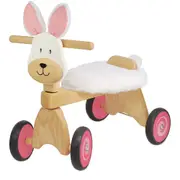 Im Toy 49cm Wood Paddie Rider Bunny Kids/Children Push/Kick Ride-On Toy 12m+