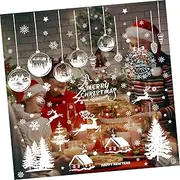 COLLBATH 9 Sheets Window Stickers Christmas Decorations Christmas Decorations Christmas Decorations Window Christmas Decorations for Home Window Decals PVC Household Glass Door