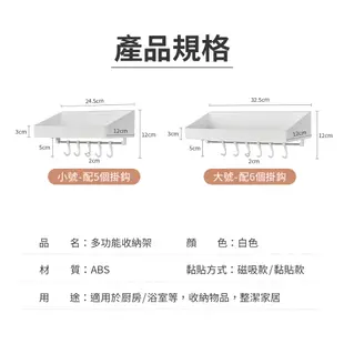 廚房置物架 冰箱門邊收納磁鐵磁吸置物架 廚房收納 磁吸收納盒 文具收納盒 磁鐵收納盒 冰箱收納