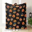 Spider Halloween Blanket Pumpkin Ghost Flannel Blanket Halloween Decor Bed