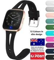 Slim Silicone Watch Band Strap Wrist Bracelet For Fitbit Versa/ Versa 2 / Lite