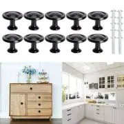 10/30pcs Black Cabinet Drawer Knobs Lot Pulls Door Handles Kitchen Hardware 30mm