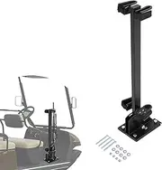 KUAFU Universal Stand up Gun Rack Compatible with Club Car EZGO Yamaha Golf Cart & UTV Adjustable Gun Holder Mount Vertical