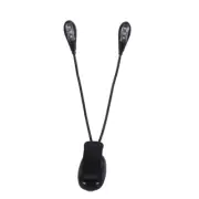 US Flexible 2 Dual Arms Clip On 4 LED Light For Book Reading Tablet Home