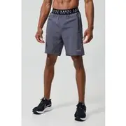 Mens Multi Man Active Gym 7inch Regular Fit 2 Pack Shorts