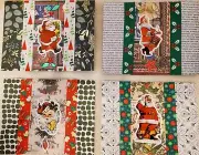 Handmade Greeting Cards -(set of 16) Christmas Celebration Cards with Envelopes