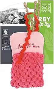 M-Pets Herby Joe Wave Puffy Catnip Toy, 10 cm Depth, Assorted