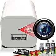 DIVINEEAGLE Charger White with Full HD Camera - Premium 1080p Cam with Motion Detection for Home Security