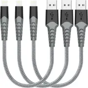Lightning Cable [3Pack, 0.3M] Short Iphone Charger Cable Apple Mfi Certified Iph