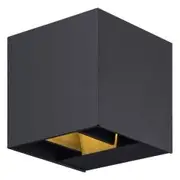 Lampada Cubo 6W LED Aluminium Adjustable Up & Down Outdoor Wall Light