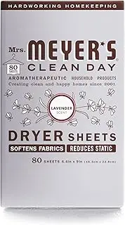 Mrs. Meyer's Clean Day Dryer Sheets Lavender, 80 CT