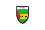 PATCH PATCHES EMBLEM IRON ON GLUE PRINT FLAG world crest sao tome principe