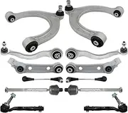 12PCS Front Upper & Lower Control Arm Sway Bar Link Tie Rods Kit Compatible For BMW G30 5-Series 31106861165 31106861182 32106868688
