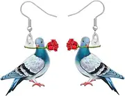 [DALANE] Acrylic Anime Hawaii Pigeon Earrings Dangle Drop Top Hat Bird Animals Jewelry for Women Girls Kids Gifts Party Favors Charms, Medium, Acrylic, No Gemstone